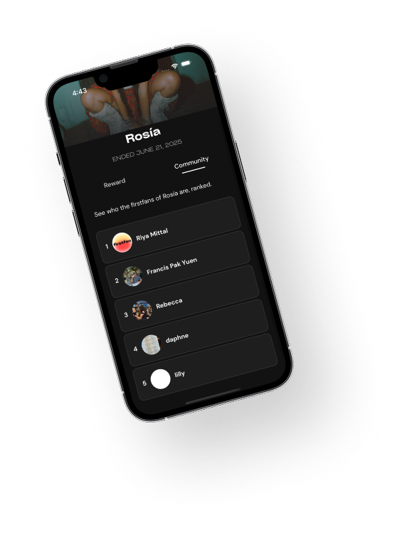 firstfan app mockup